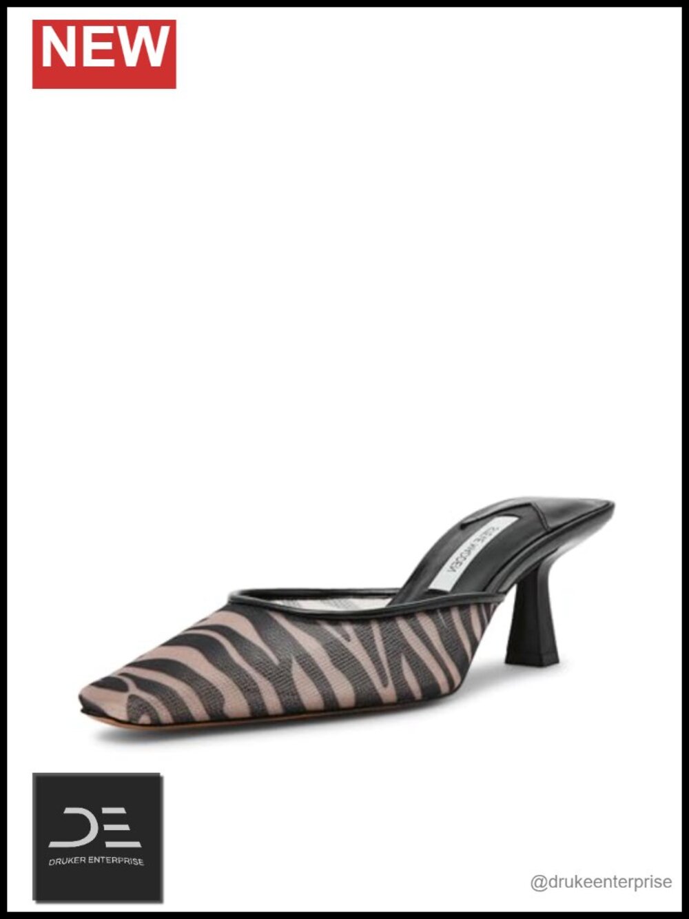 Women's Zebra Mesh Stiletto Heel Pump